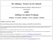 Tablet Screenshot of anhaenger-heck.de